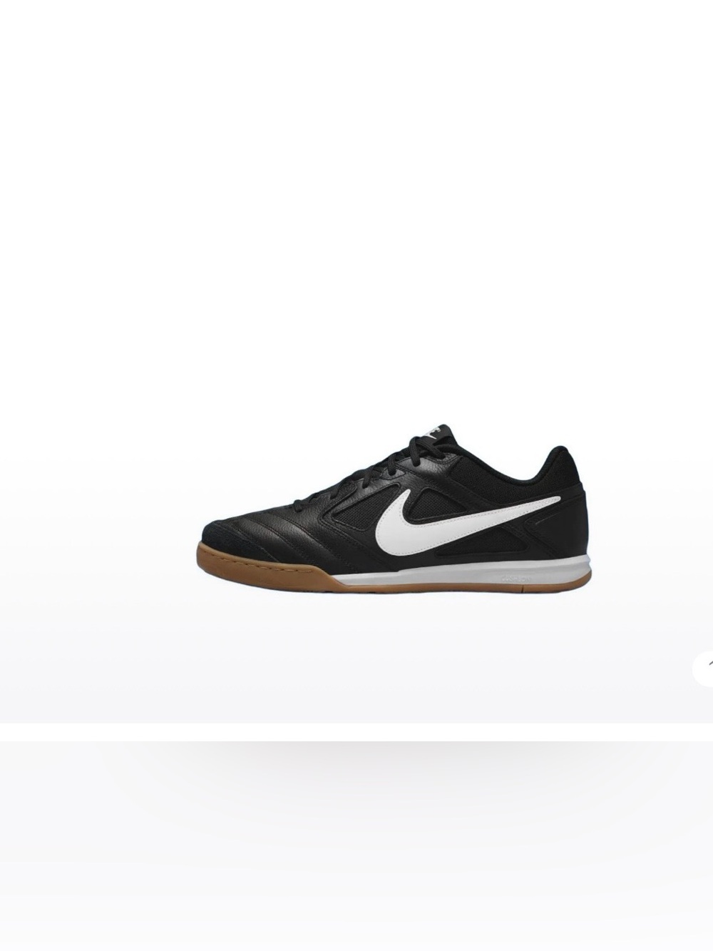 Size 9.5 - Nike Gato Black White Gum Mens Shoe Black and White HQ6019-001 No Lid